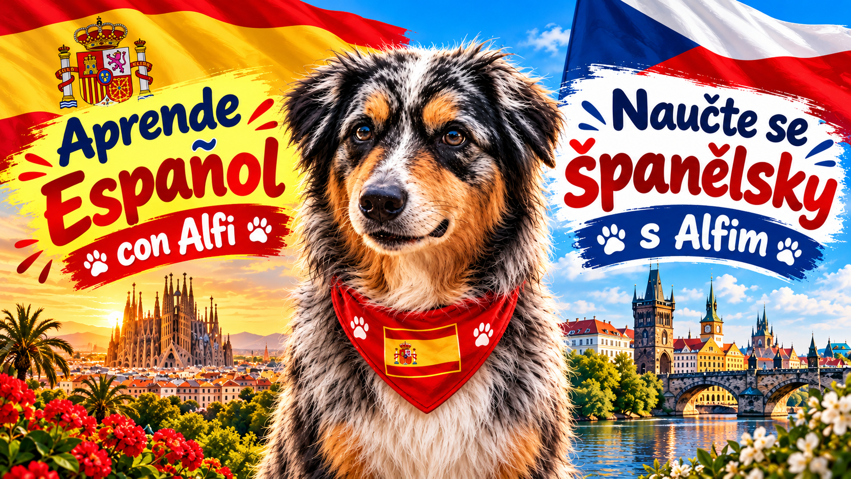 Alfi – maskot kurzů Španělsko na dlani